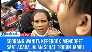 Seorang Wanita Kepergok Mencopet saat Acara Jalan Sehat Kemerdekaan Tribun Jambi