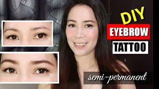 DIY EYEBROW TATTOO For Only 65 Pesos | Semi-permanent | PHILIPPINES