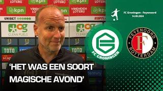 Dick Lukkien uitzinnig van vreugde na gelijkspel tegen Feyenoord