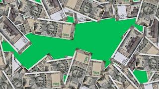 Indian currency green screen transition