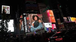 Filming Times Square Billboards