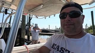 Sailfish fuel up and systems check on the engine