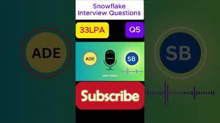 Snowflake Interview Questions and answers for 6 years Experienced | Data Engineer | Q5