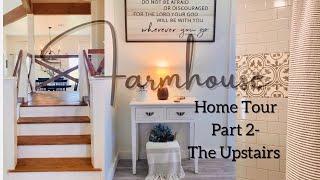 Farmhouse Home Tour |Part 2| Upstairs| 2900sqft Barndominium Farmhouse Finished Tour |Metal House