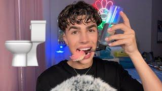 ASMR- Lightly Chewing on Objects+ (Repeating Skibidi Toilet)[Intense Tinglels]