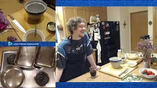 Simmering beef stew with carrots and potatoes for a hearty dinner