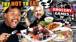 Try Not To Eat - Guy's Grocery Games! (Gochujang Chicken Tacos, Italian Risotto, Turkey Leg)