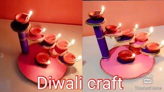 Diwali stand making craft // Diwali home decoration // varsha craft & vlogs// 2021