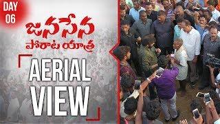 Aerial View | JanaSena Porata Yatra | Pawan Kalyan | Day 06