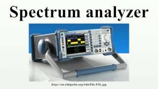 Spectrum analyzer
