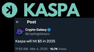 Kaspa--CG Said $5 in 2025 #kaspa #kas #kaspacoin