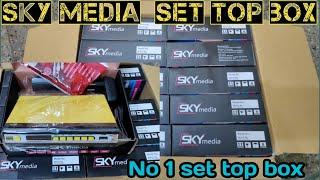 Sky media Set Top Box Full HD Mpeg4 box unboxing Sj DTH