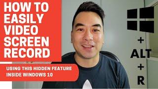 How to Easily Video Screen Record (Using This Hidden Windows 10 Feature!) | MAKE EASY