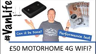 £50 Motorhome 4G Wifi with external antenna - RV, Camper, Van, Caravan - working on the road