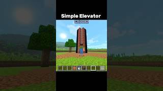 Minecraft Simple Elevator Moment