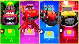 coffin dance - Car Eater vs Monster Lava Mcqueen vs Car Monster vs Mcqueen Thing Eater | Tiles HOP 