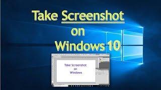 How to take screenshot on windows