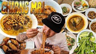 (เชียงใหม่) CHIANG MAI FOOD TOUR// EATING THE BEST NORTHERN THAI FOOD/ KHAO SOI, CHILI DIP, RAW LAAB