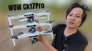 Flycam Ck17 Pro giá 3tr camera chống rung mượt mà - tay màn hình rc - camera 4k giá rẻ