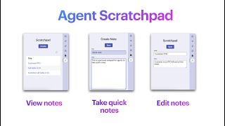 Building custom experiences for CSM configurable workspace - Agent Scratchpad