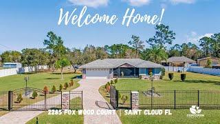 St. Cloud FL Home For Sale At 2285 Fox Wood Court Saint Cloud FL 34771 | 1 (844) ST-CLOUD