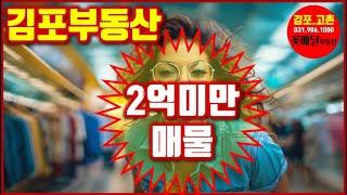 2억미만 김포부동산매물 소개, 리스트, 김포고촌 꽃배달 부동산