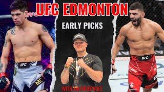 UFC Edmonton Moreno vs. Albazi Full Card EARLY PICKS