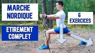 Étirements Marche Nordique COMPLET (6 exercices)