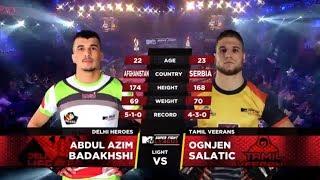 Delhi Heroes Vs Tamil Veerans | MTV Super Fight League | Abdul Azim Badakhshi Vs Ognjen Salatic