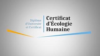 Université de Pau et des Pays de l'Adour - Certificat d'Écologie Humaine (CEH)