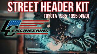 Street Header Kit for 1985-1995 22R/RE Toyota Engines (4WD)