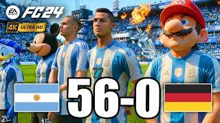 FIFA 23 - RONALDO, SPIDERMAN, MARIO, Haaland, ALL STARS PLAYS TOGETHER | ARGENTINA vs Germany