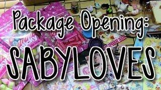 Package Opening: SabyLoves