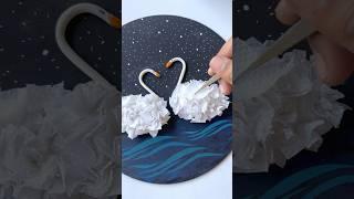 Easy Tissue Paper art #easy #diy #craft #shorts
