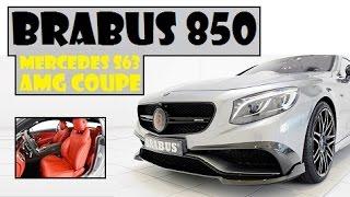 Brabus 850 Mercedes S63 AMG Coupe, with Red Leather and Silver Paint