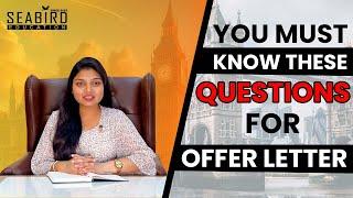 You Must Know These Questions for Offer letter!