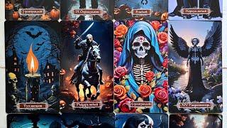 Обалденная, авторская колода от Марины Маир Halloween Party Tarot + хэллоуиновский расклад!