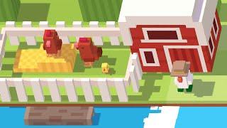 Unlocking The Barn Chickens, In The “FARM” Area (Third Week), In CROSSY ROAD! 