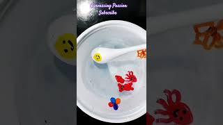 Colorful Smiley drawing on water #shorts #viral #trending #shortsfeed #tutorial Canvassing Passion