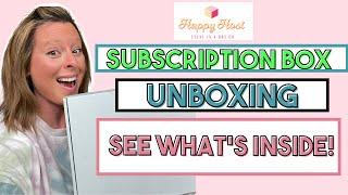 Happy Host Event in a Box Unboxing kerrie fitzgerald subscription box business coach