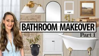 DIY Small Bathroom Makeover! Save THOUSANDS doing it yourself - Part 1