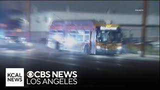 One passenger killed in bus hijacking in Downtown LA