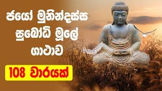 jayo munindassa subodhi mule 108 - ජයෝ මුනින්දස්ස සුබෝධි මූලේ ගාථාව 108 වාරයක්