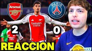 DAVOO XENEIZE REACCIONA A ARSENAL 2 PSG 0 - CHAMPIONS LEAGUE