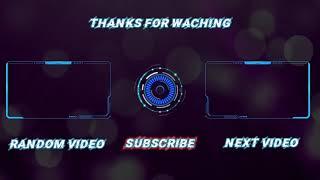 YouTube end screen template no copyright | Outro Template FREE DOWNLOAD