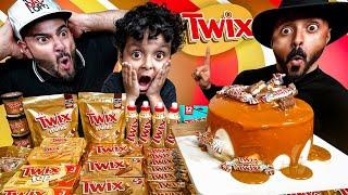 أكلنا جميع منتجات تويكس  || لايفوتكم المخرج فراس أغمي عليه  We ate every Twix product