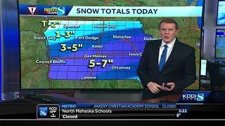 Iowa Weather: Winter storm continues all day