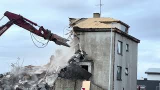 Akranes Iceland House Demolition in August 2023