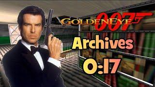 GoldenEye 007 Archives Agent Speedrun 0:17 (XBOX)