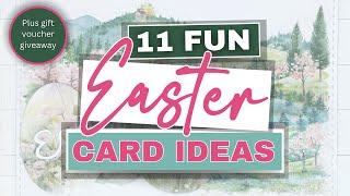 EASTER GREETING CARD IDEAS 2025 | Card making tutorial plus CRAFT VOUCHER PRIZES!